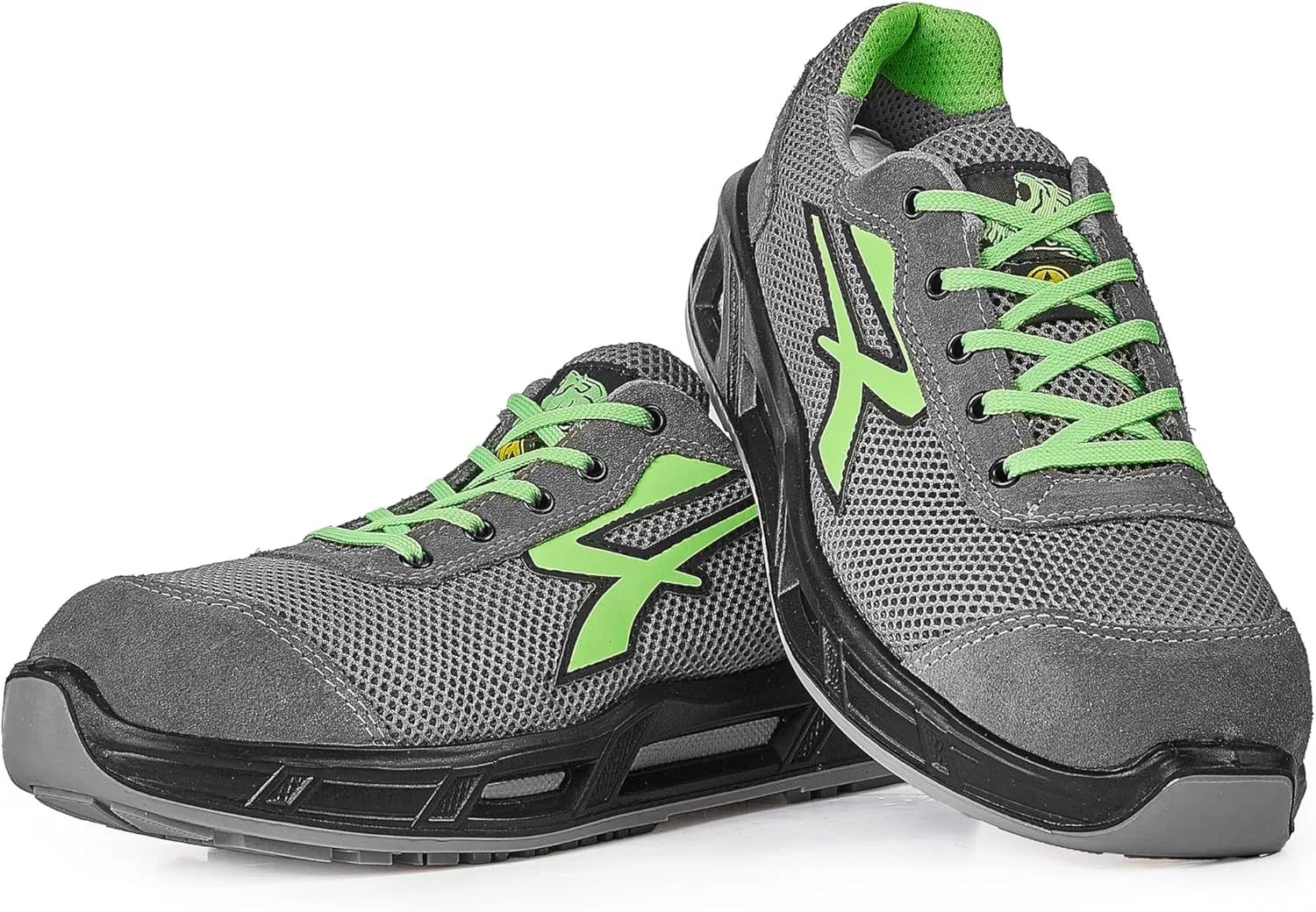 Защитная обувь UPower S3 Raptor Carpet SRC ESD, Grey-Green — фото 4