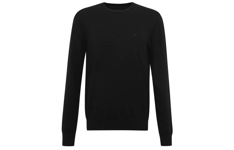 EMPORIO ARMANI Fitted Knitwear Men's Black — фото 3