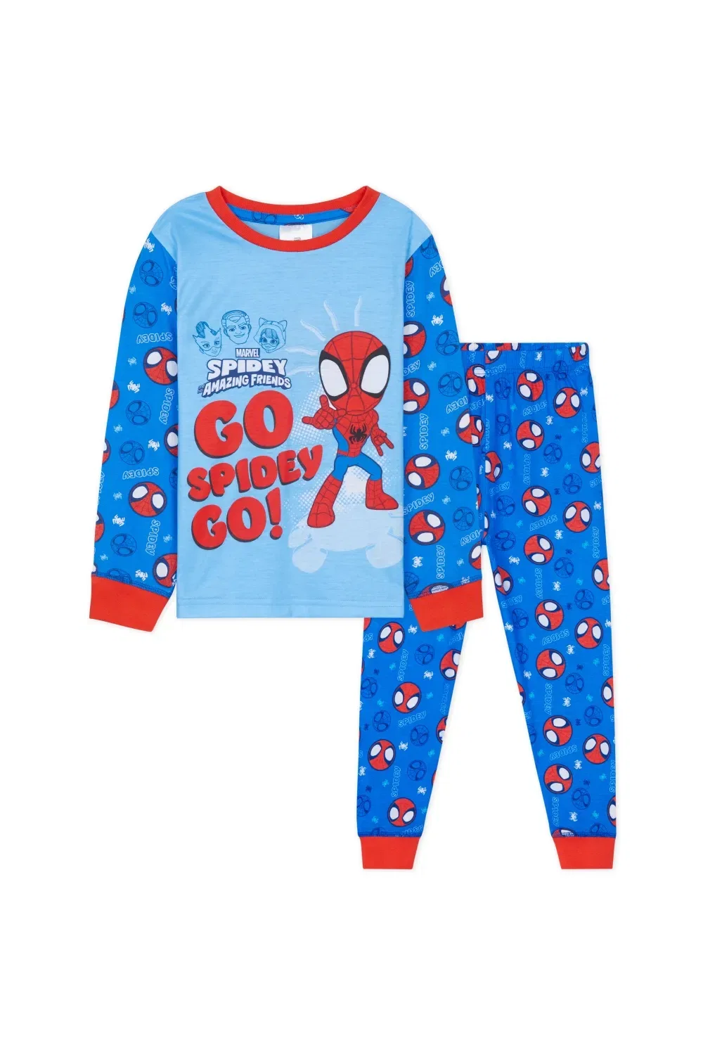 Пижама для мальчиков Spiderman Marvel, синий