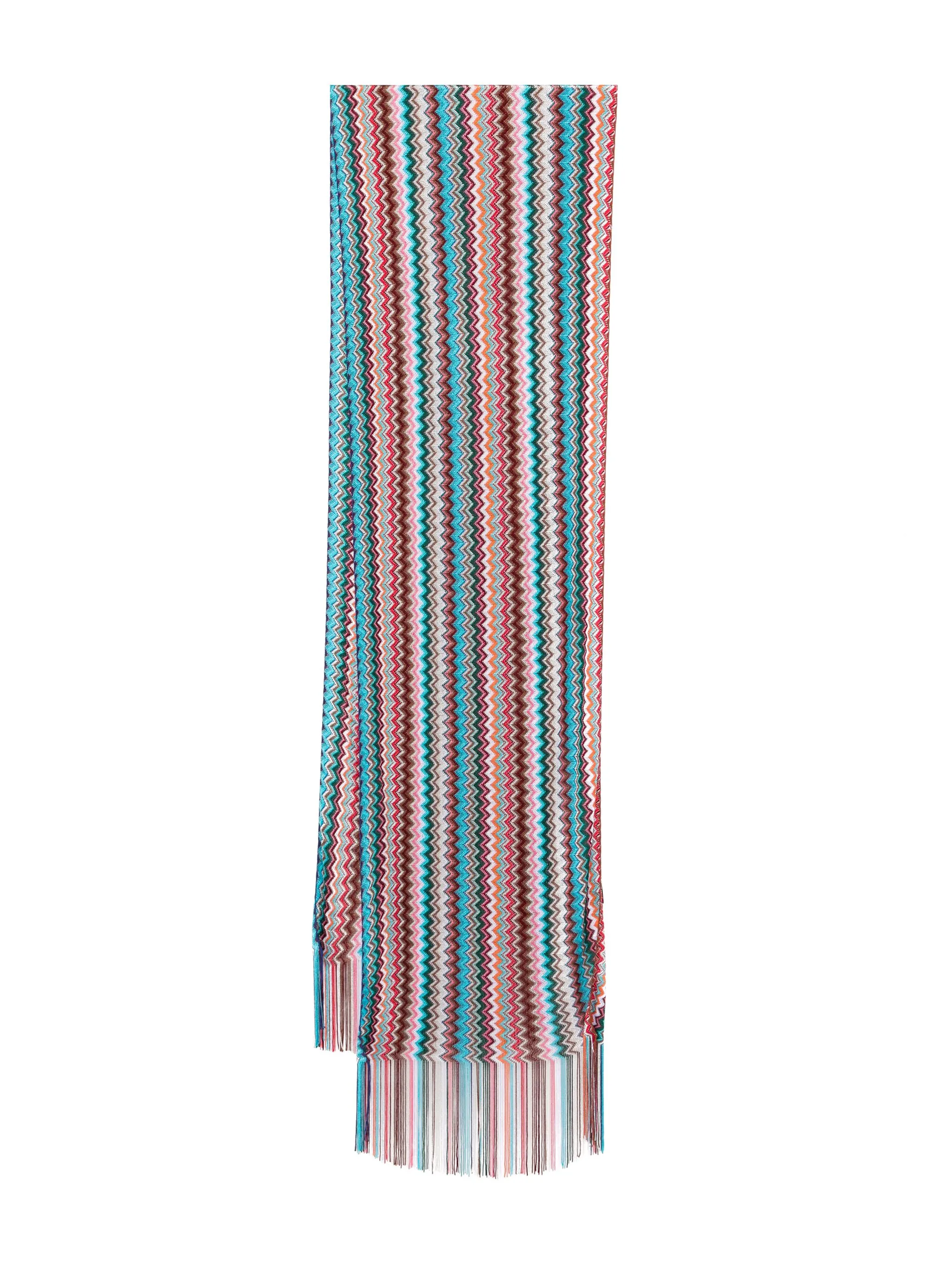 

Шарф с узором зигзаг Missoni, синий