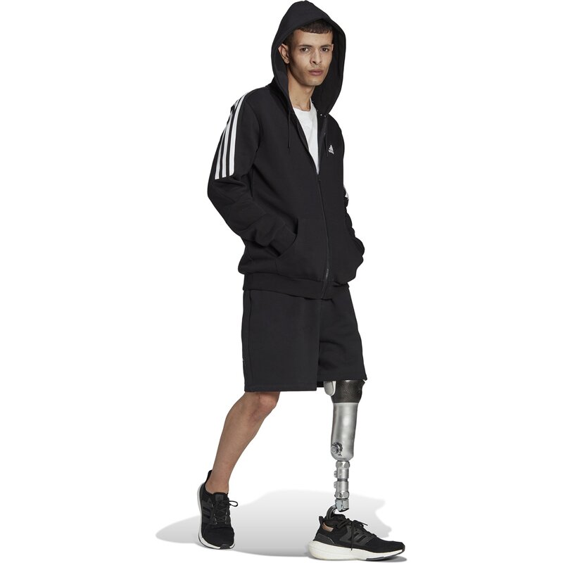 Hooded sweatshirt m fi wtr fz Adidas, черный — фото 4