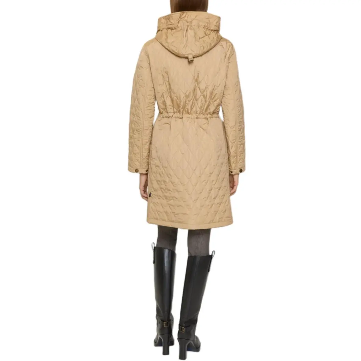 Куртка-пуховик Burberry FW25 женская, бежевый — фото 4