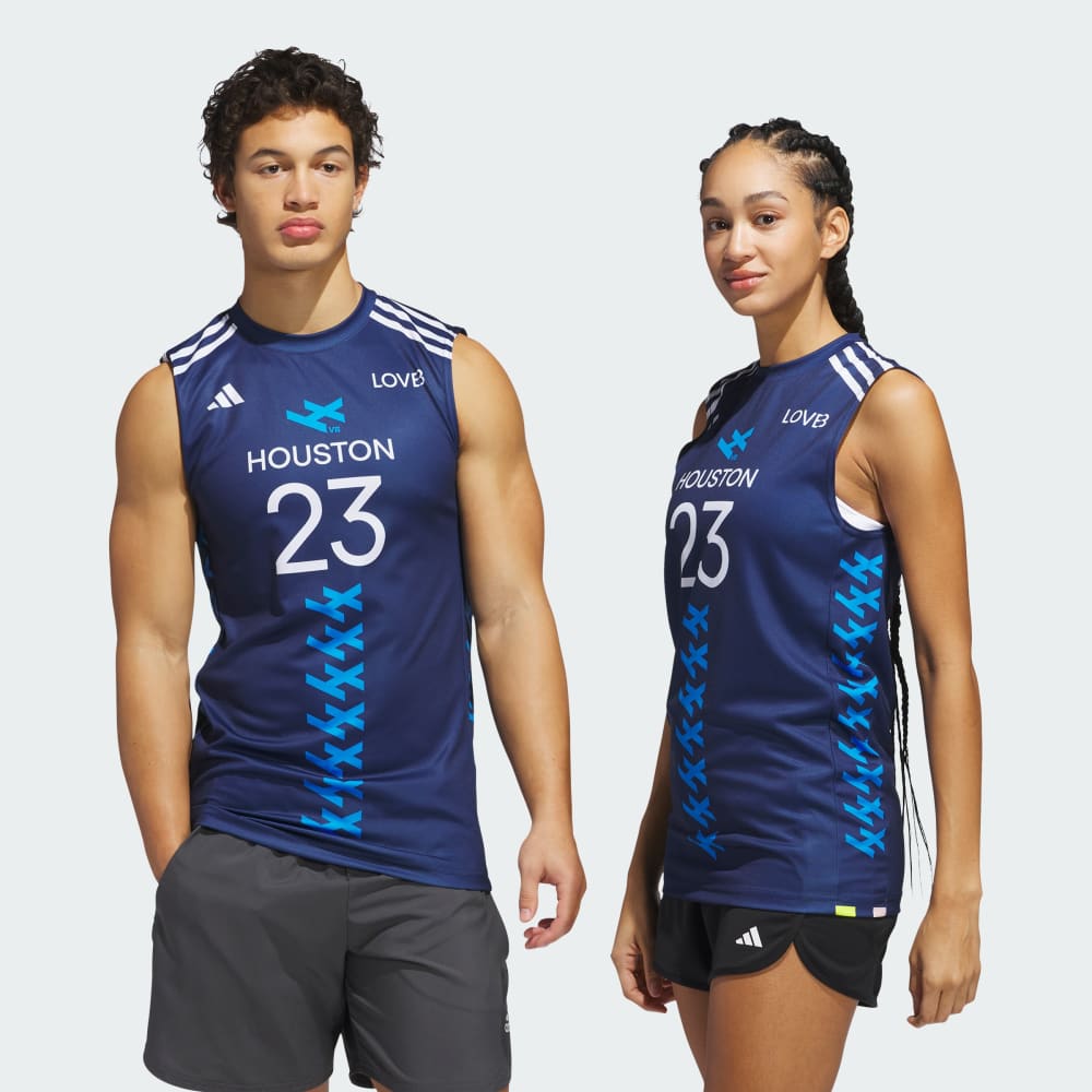 

Спортивный топ Adidas x LOVB Thompson Sleeveless Jersey, цвет Team Navy/Light Blue