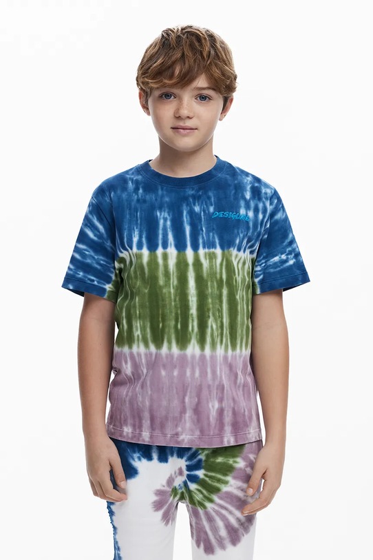 

Детская хлопковая футболка Desigual, синий