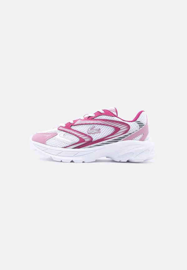 Детские кроссовки junior l003 neo shot blush laces Lacoste, White/Dark Purple