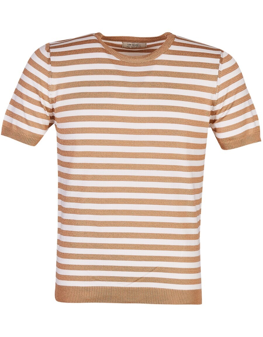 

Классическая футболка Leif Nelson Shirt, цвет light brown/white
