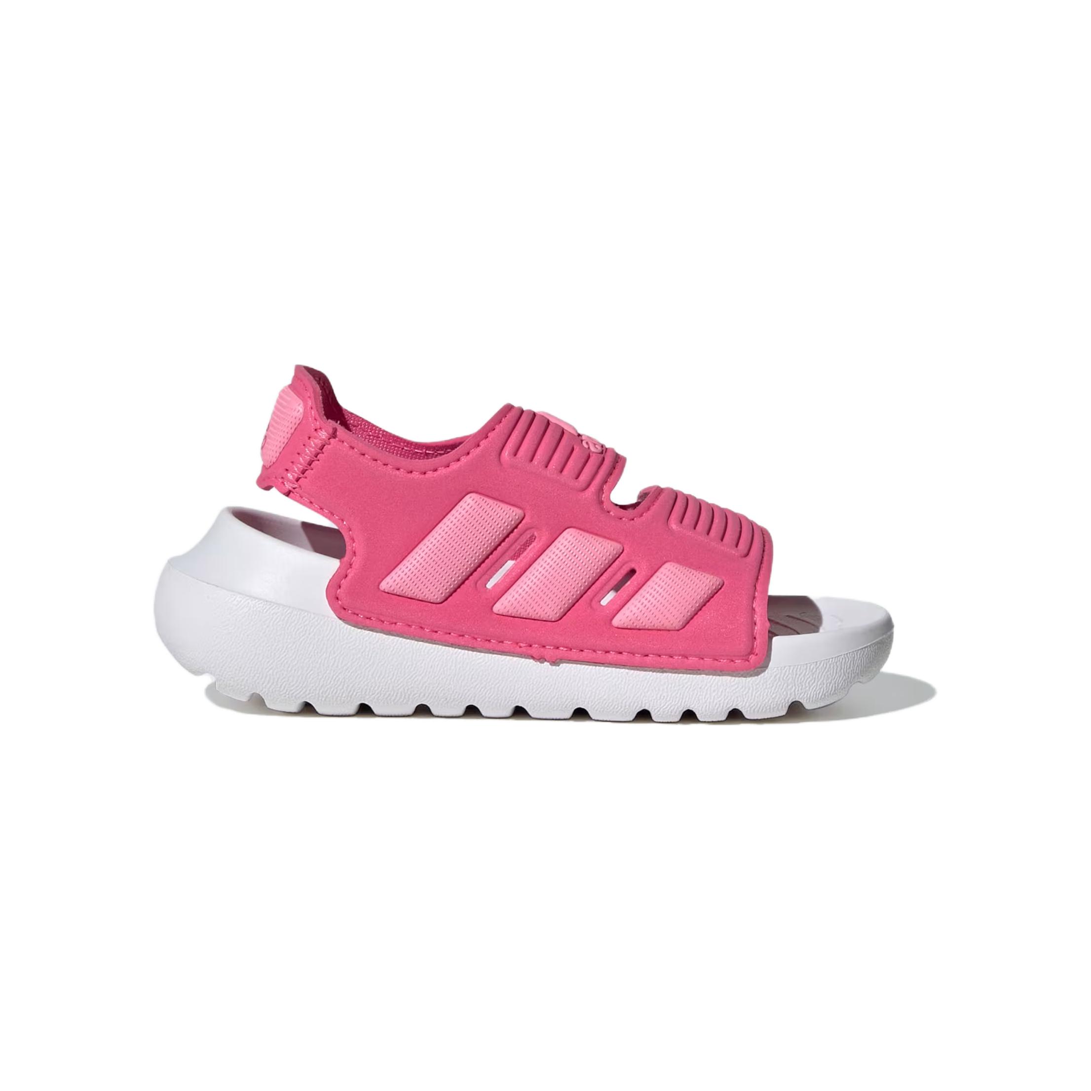 Adidas Altaswim 2.0 Абразивоустойчивые низкие детские ботиночки для малышей розовые белые — фото 2