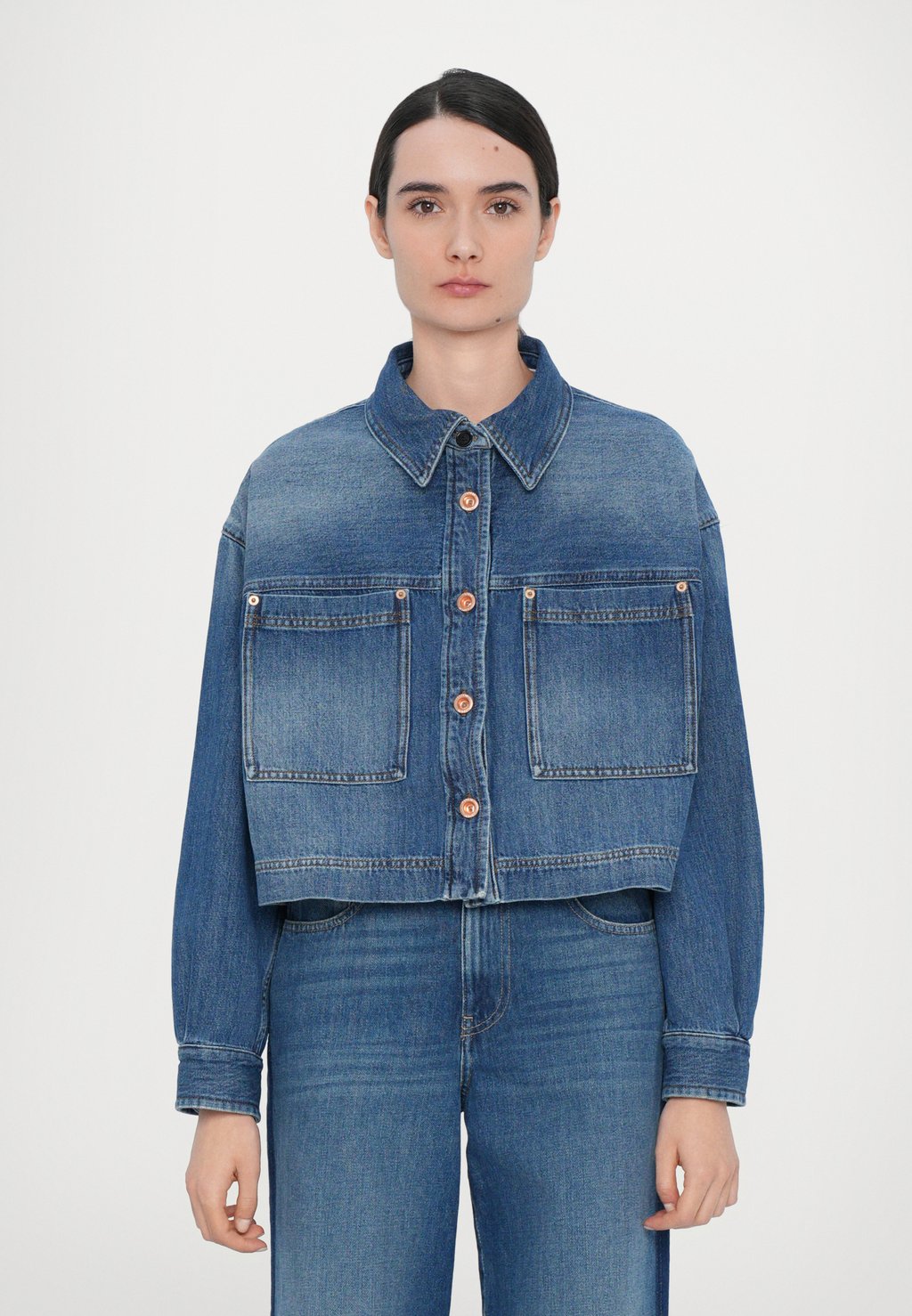 

Джинсовая куртка GIUBBOTTO ASPESI, цвет Blue Denim