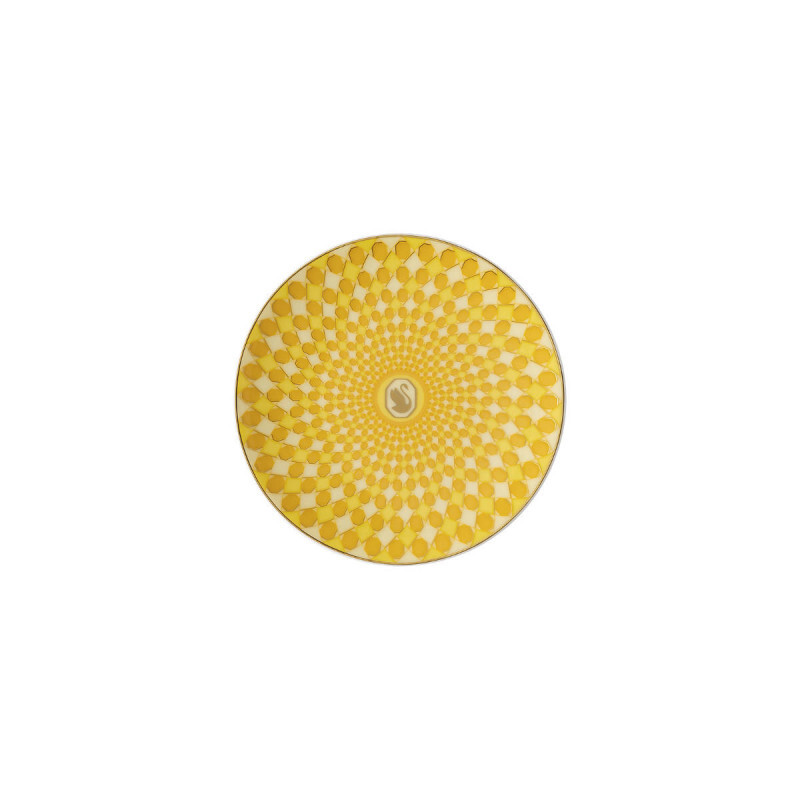 

Swarovski x SIGNUM Жонквил тарелка 10 см Rosenthal, белый/желтый/золотой