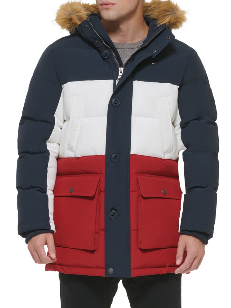 

Куртка-пуховик Artic с отделкой из искусственного меха на капюшоне Tommy Hilfiger, цвет Navy White Red, Белый, Куртка-пуховик Artic с отделкой из искусственного меха на капюшоне Tommy Hilfiger, цвет Navy White Red