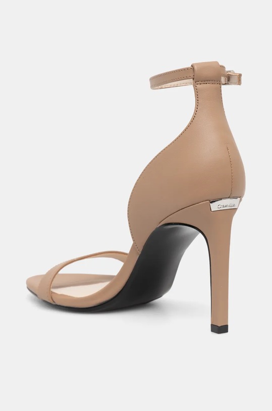 Сандалии на каблуке HEEL SANDAL 90 - кожа Calvin Klein, коричневый — фото 3