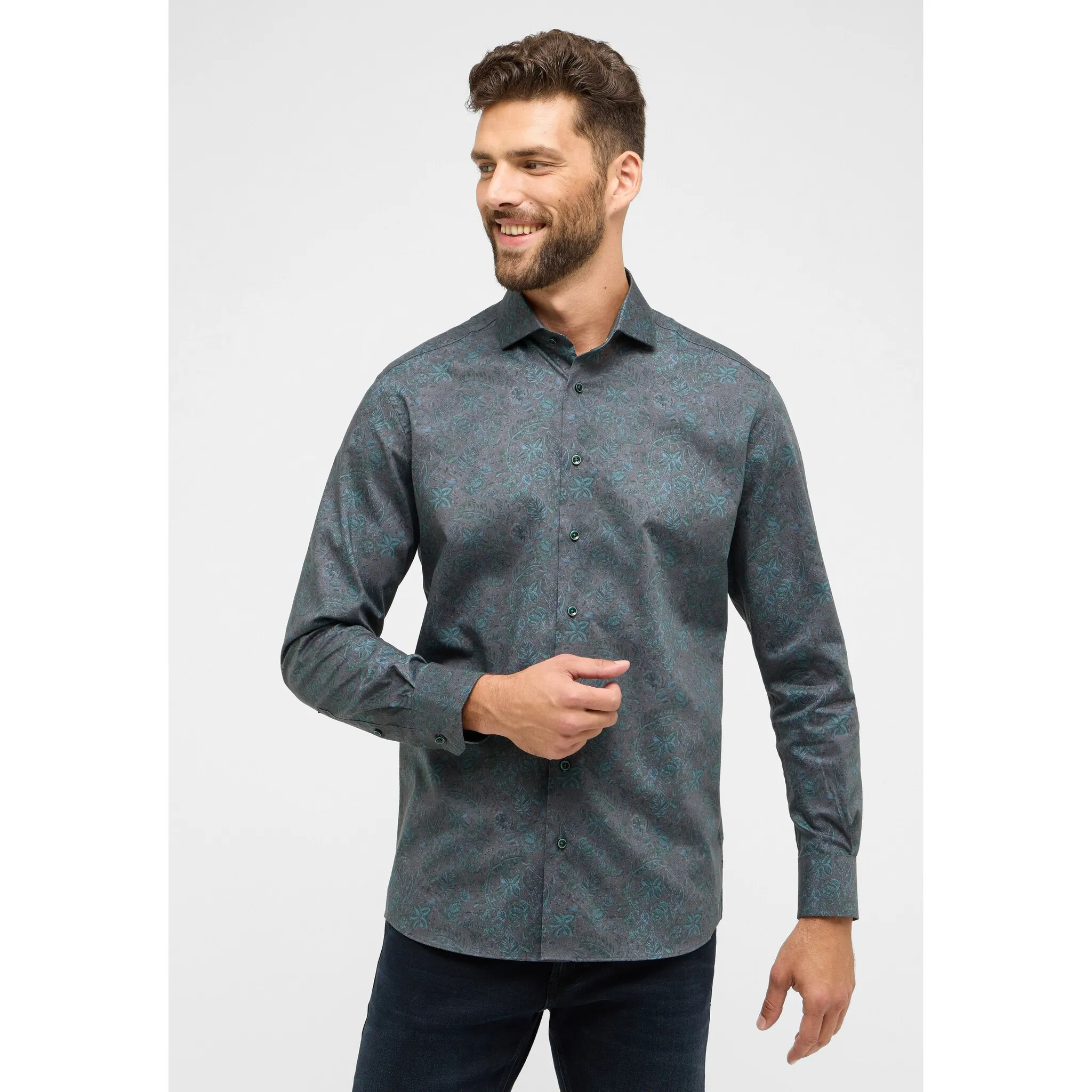 

Рубашка Eterna с длинными рукавами "MODERN FIT", зеленый