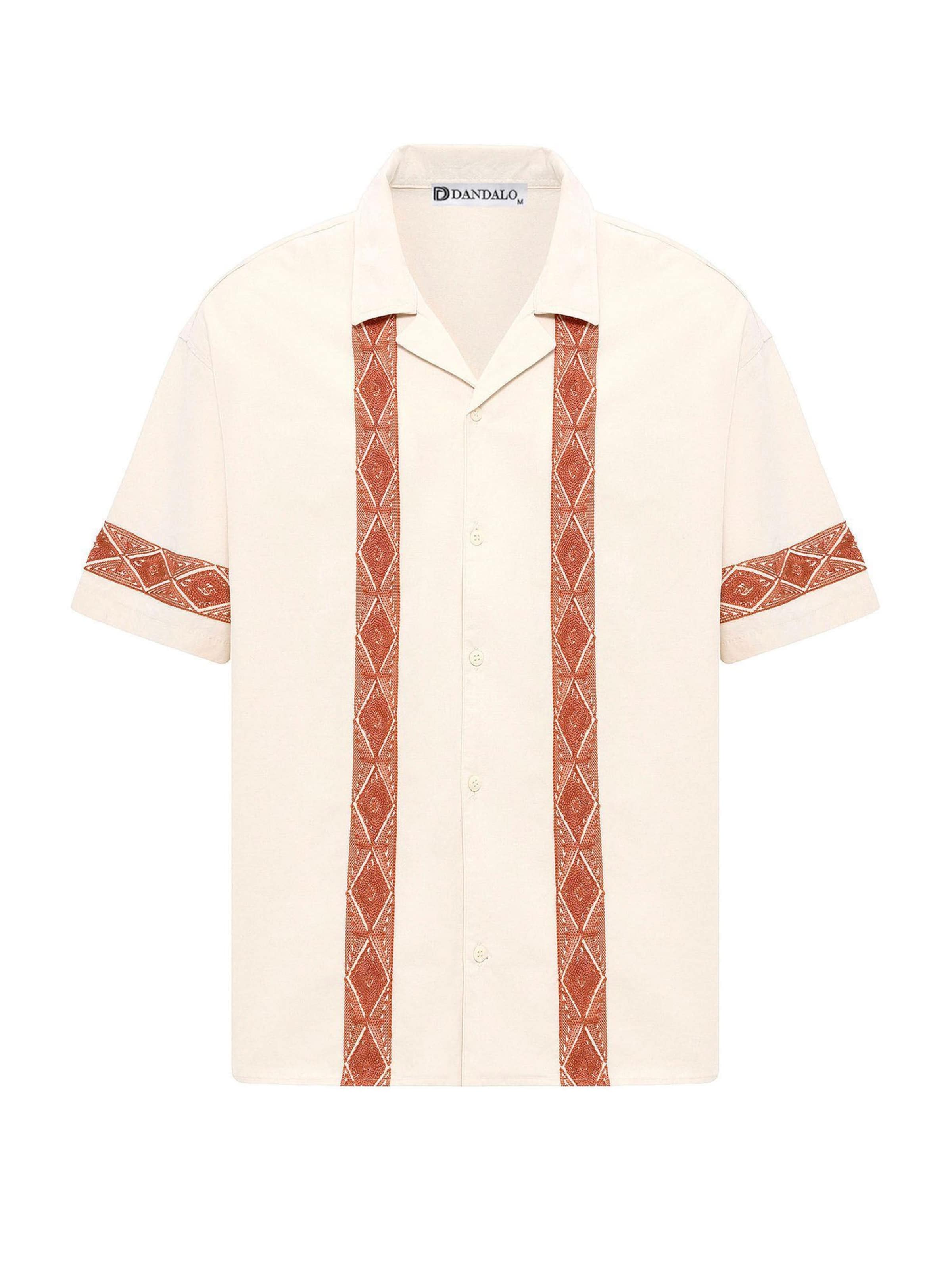 

Dandalo Рубашка на пуговицах комфортного кроя в цвете шамуа