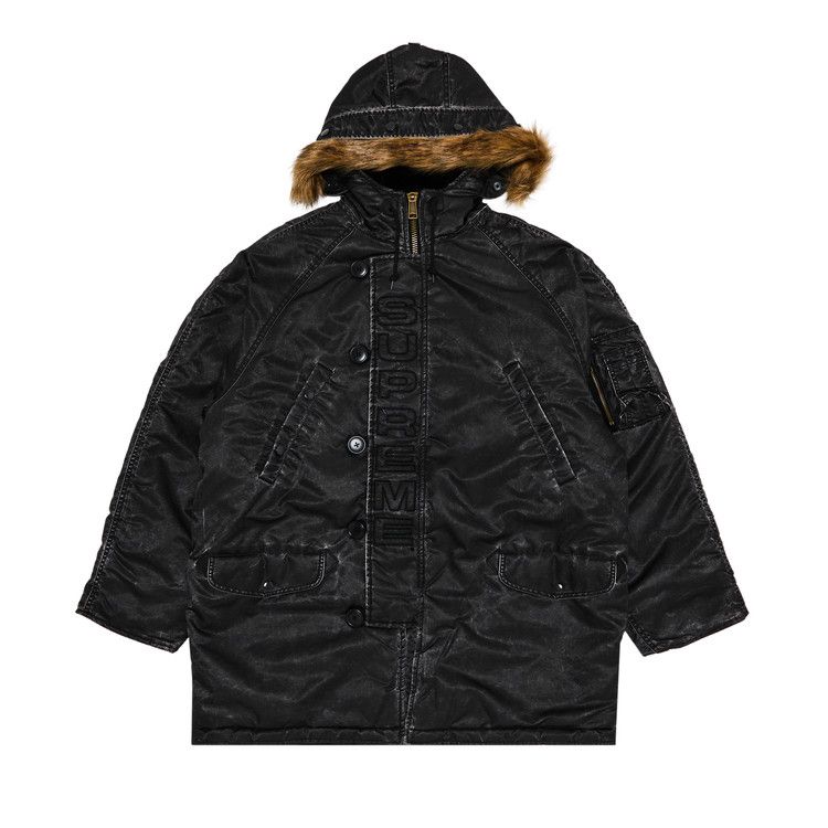 

Парка Supreme Washed Flight Satin N-3B Parka, Black