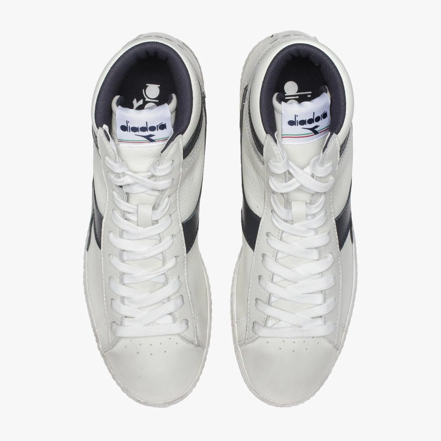 Кроссовки Diadora Unisex Game L High Waxed High Trainers, белый/синий — фото 4