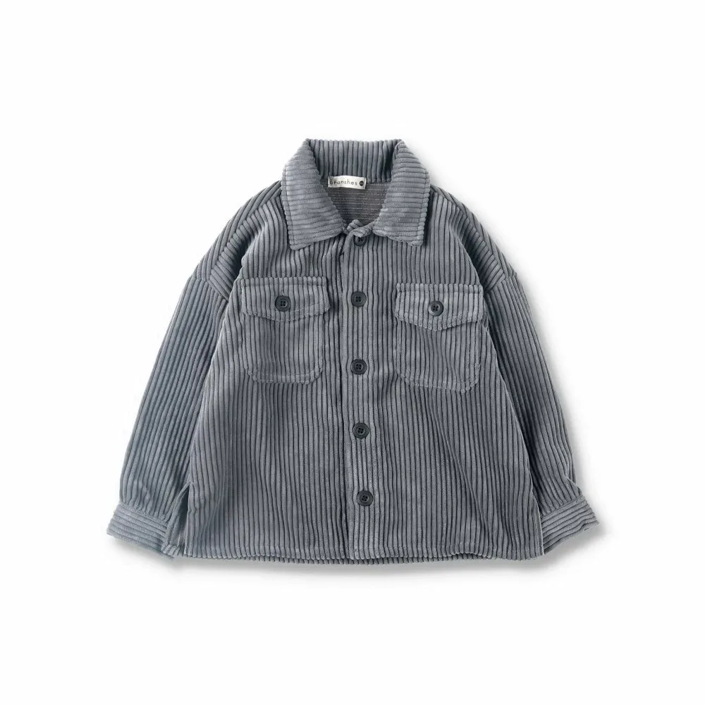 Мягкая вельветовая куртка CPO Branshes, Charcoal Gray — фото 2