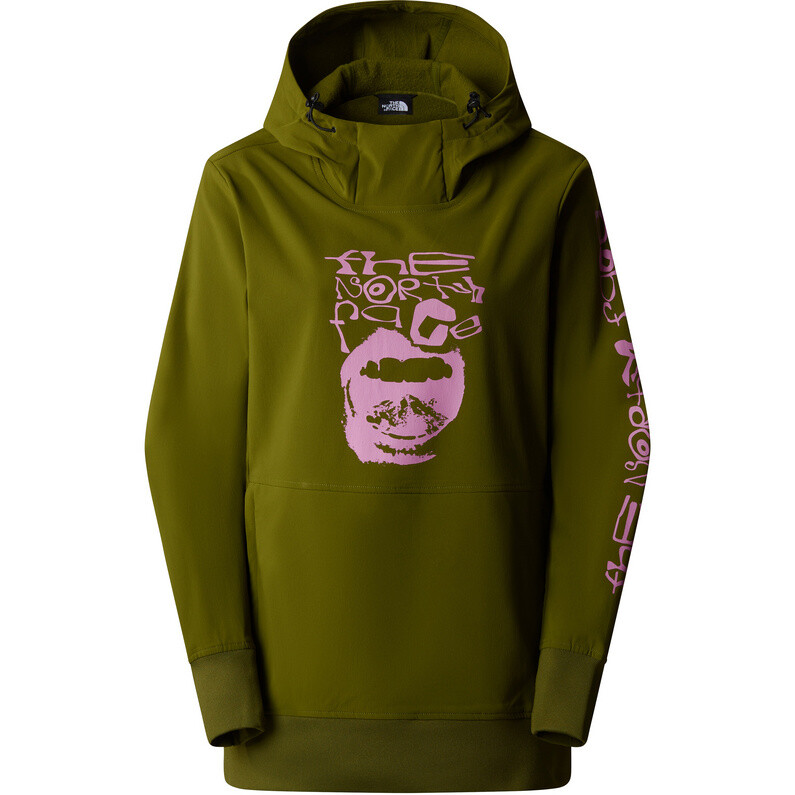 

Женский пуловер с капюшоном Tekno The North Face, оливковый