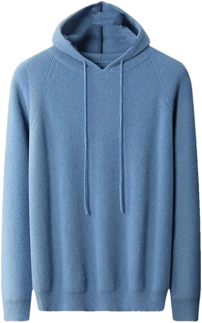 

Мужской свитер с капюшоном из 100% кашемира