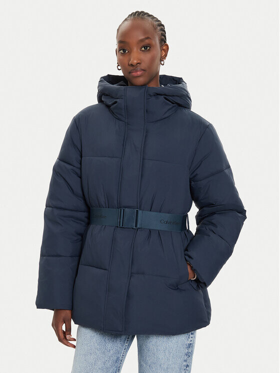 

Пуховик свободного кроя Calvin Klein, синий