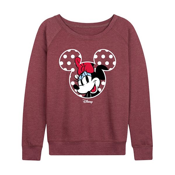 

Женская футболка с длинным рукавом Minnie Mouse в горошек Disney, Heather Maroon
