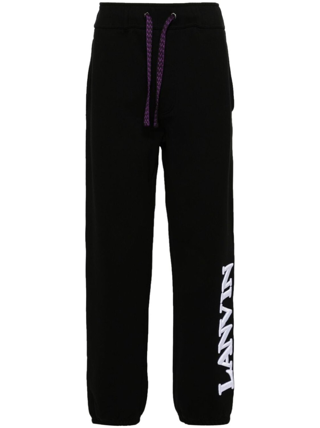 

Lanvin спортивные брюки с вышитым логотипом, черный