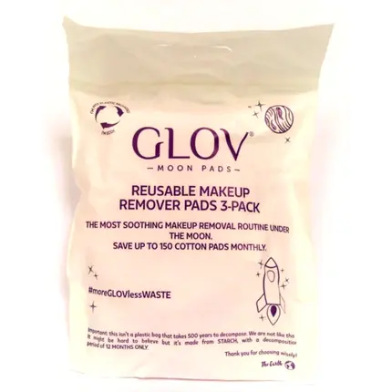 

Glov Moon Pads Многоразовые подушечки для снятия макияжа, Glow