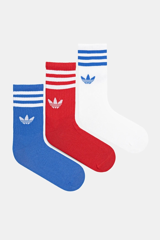 

Набор из 3 носков с тремя полосками Adidas Originals, синий