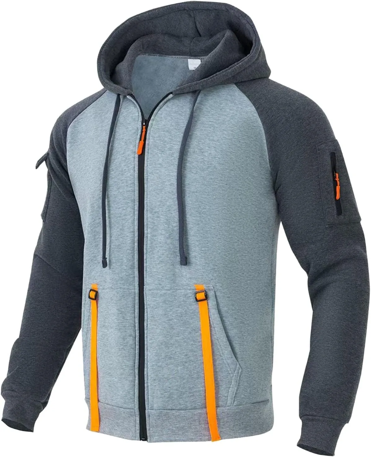 Мужская толстовка с капюшоном Winter Fleece Lined, теплая, на молнии — фото 3