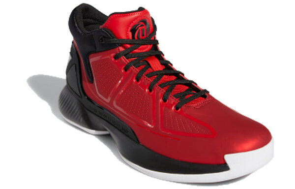 Кроссовки d rose 10 красные Adidas, черный — фото 2