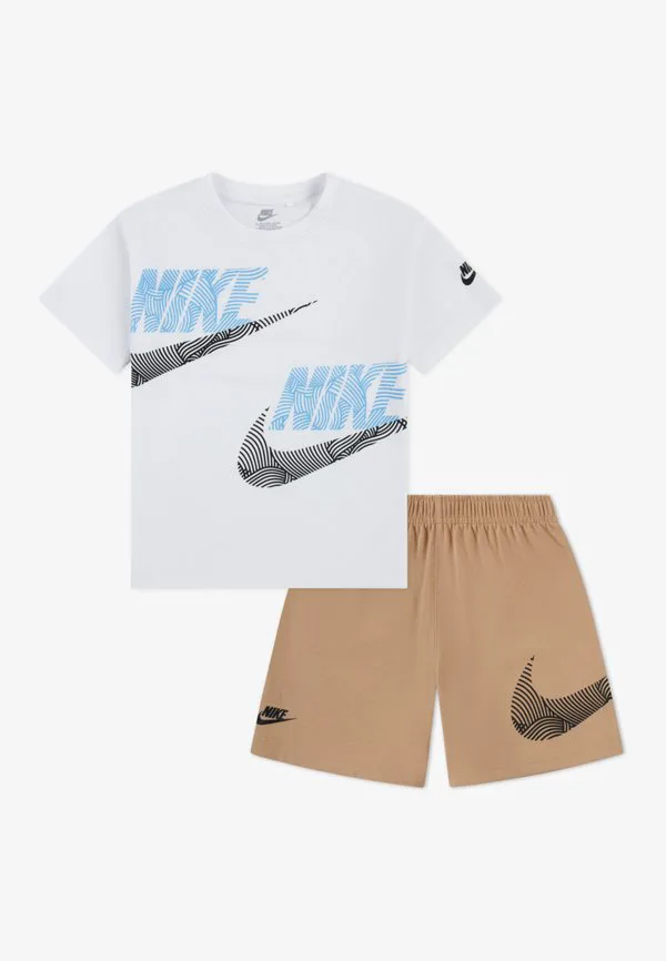 Футболка с принтом в стиле «свободный крой» Nike Sportswear, Beige