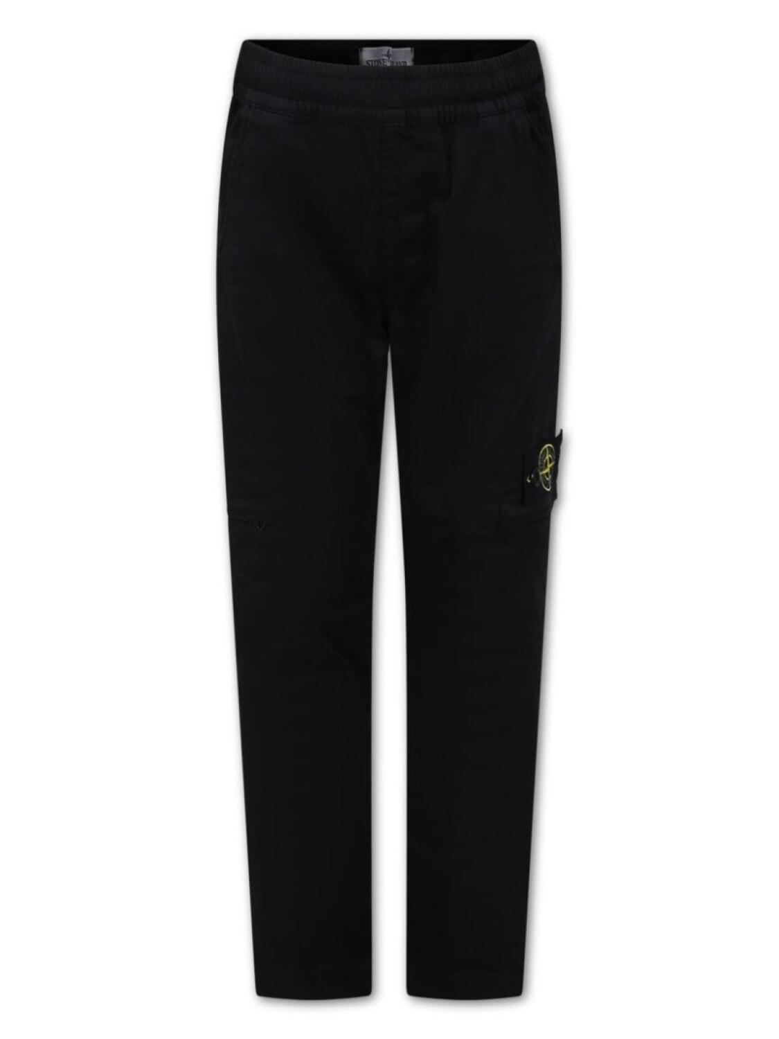 

Stone Island Junior брюки с нашивкой Compass, черный