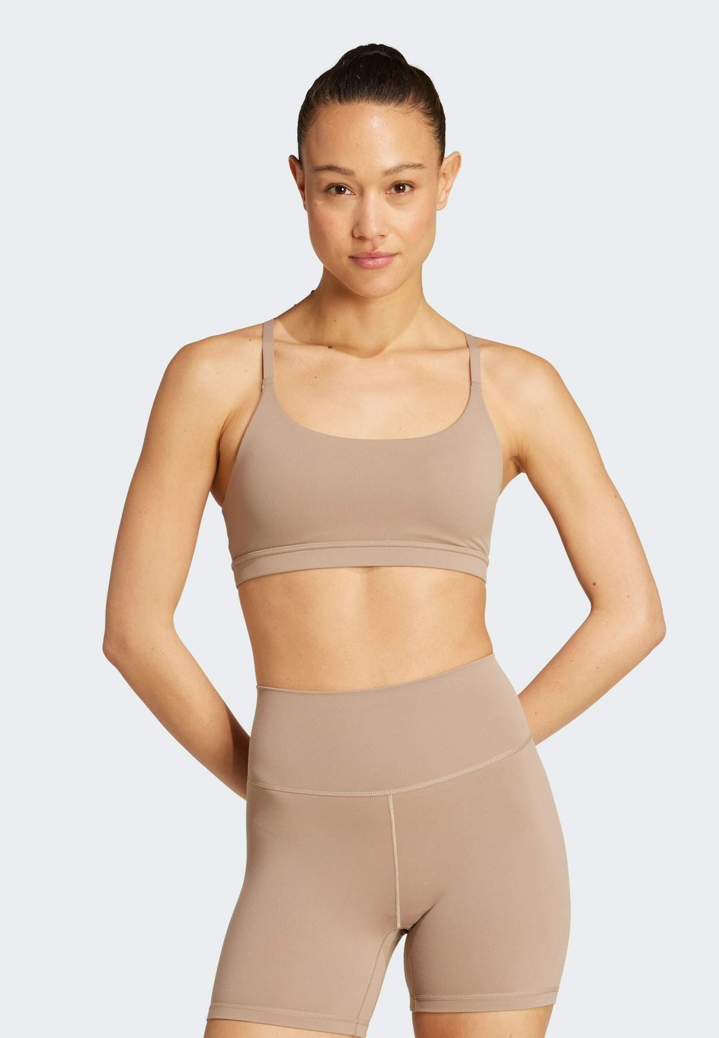 

Спортивный бюстгальтер с легкой поддержкой ALL ME LS Adidas Performance, коричневый