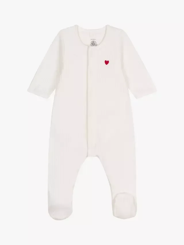 Детский хлопковый комбинезончик, цвет зефир Petit Bateau