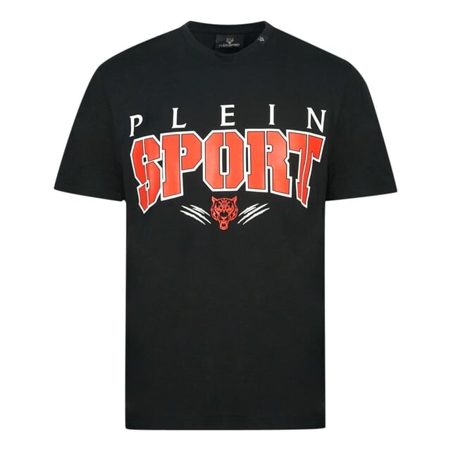 

Яркая спортивная футболка с логотипом Plein Sport, черный