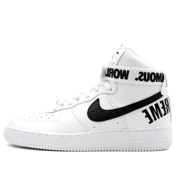 

Кроссовки x supreme air force 1 высокие supreme Nike, белый