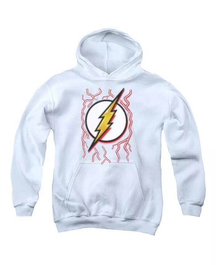

Dc Youth DC Comics Flash Airbrush Bolt Pull Over Hoodie / Толстовка с капюшоном, белый