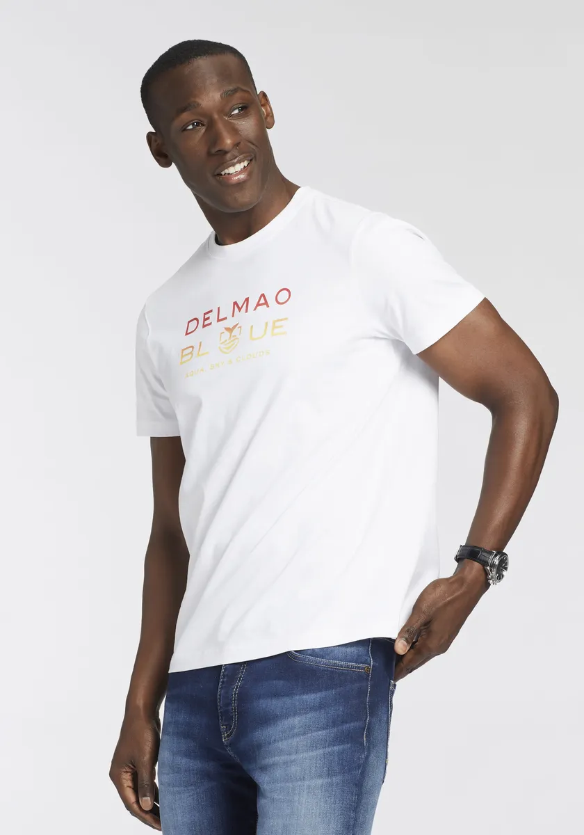 

Футболка DELMAO, с модным принтом на груди - НОВЫЙ БРЕНД!, белый