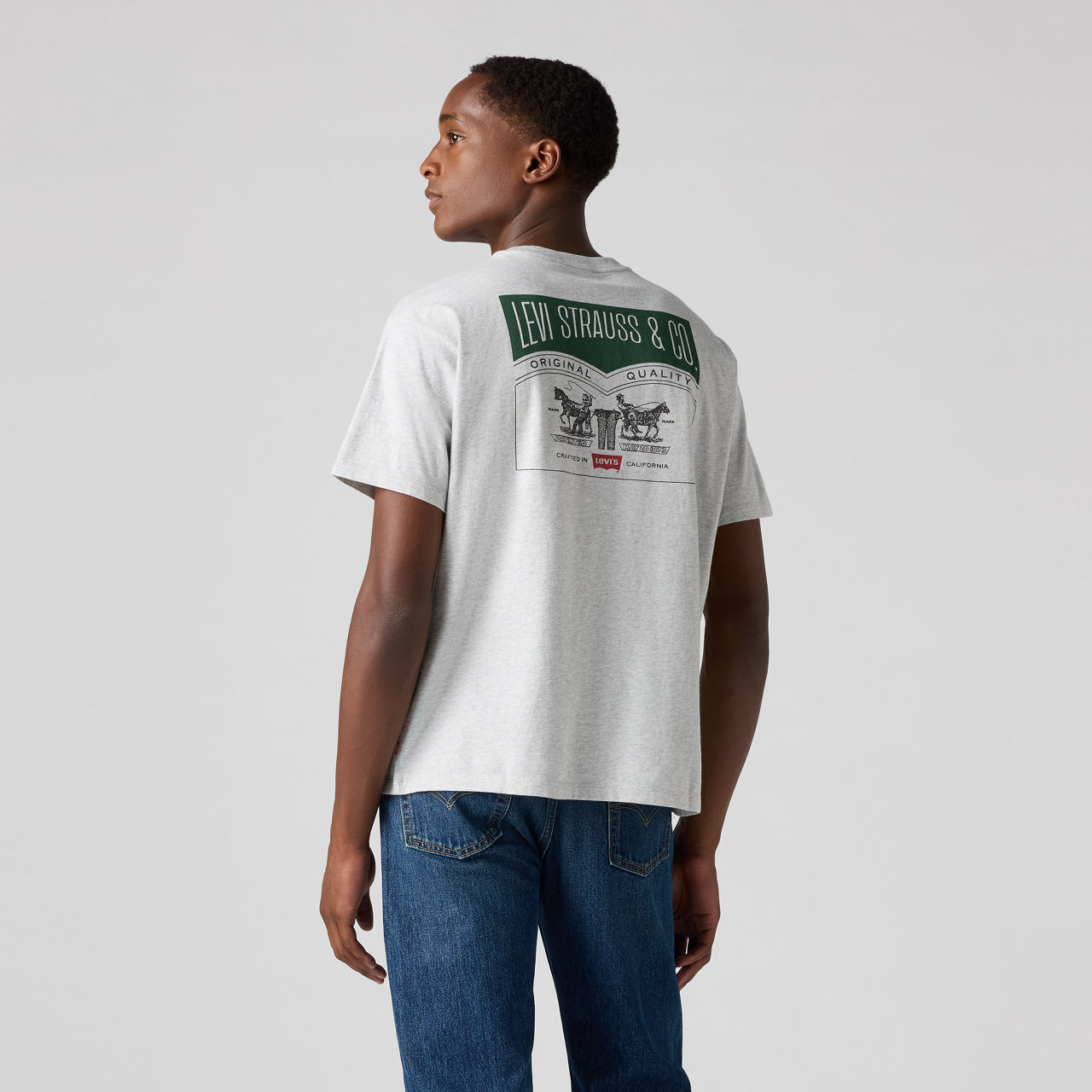 

Футболка с принтом Vintage Fit Levi's, Light Heather Grey - Grey