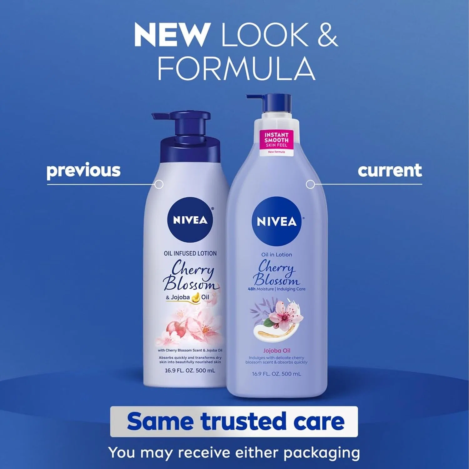 Лосьон для тела Nivea с маслом жожоба и ароматом вишни, 500 мл, набор 3 шт. — фото 3