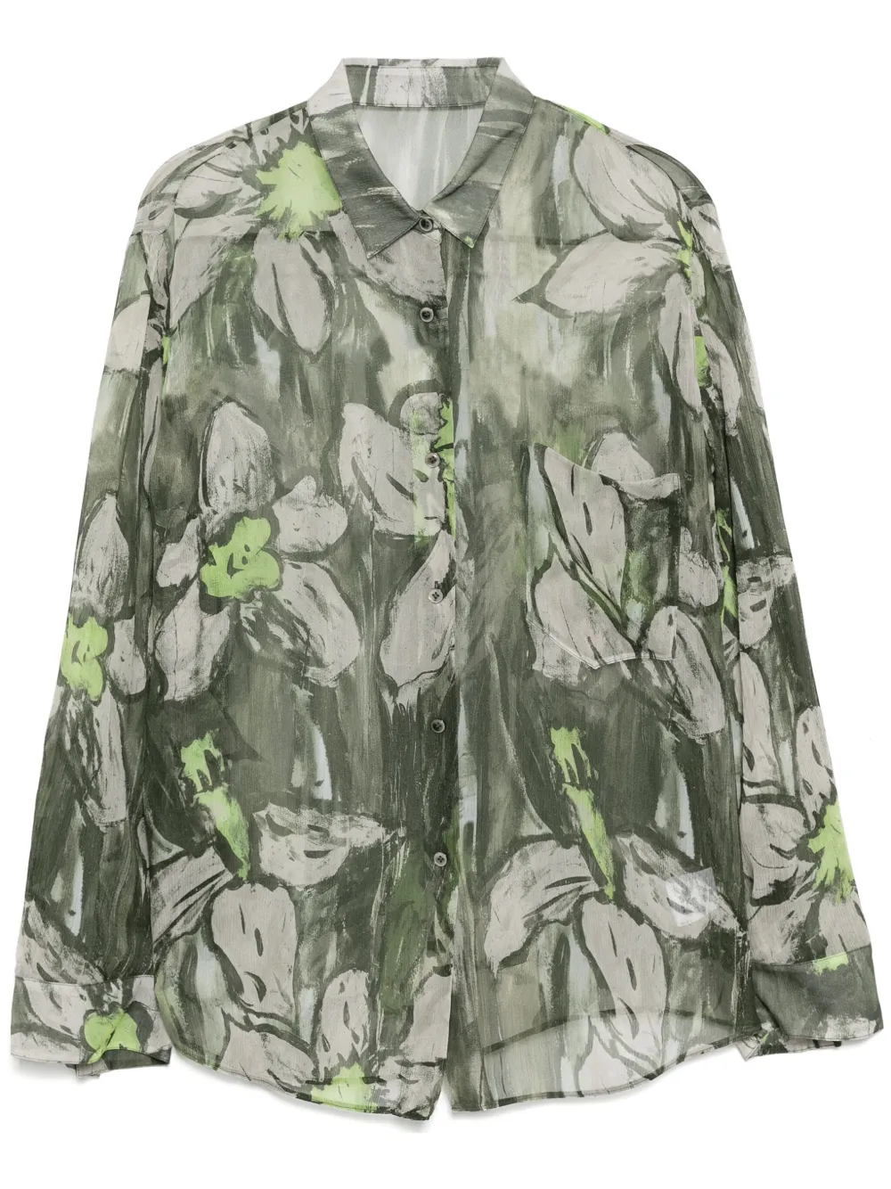 

Рубашка с принтом JNBY, зеленый