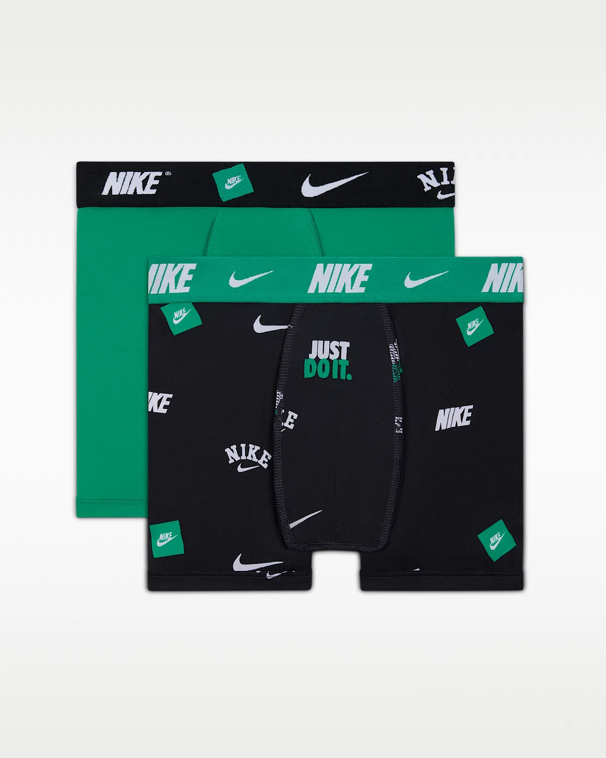 Большие детские боксеры Dri-FIT с принтом (2 шт.) Nike, Green