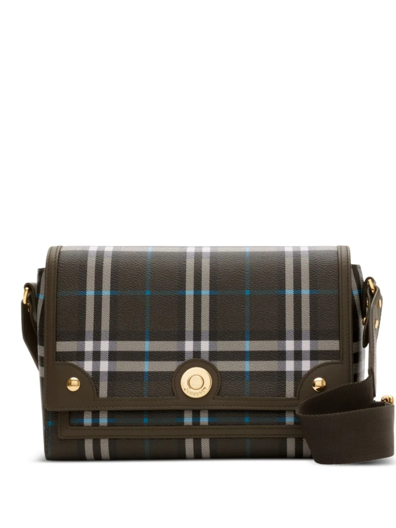 

Клетчатая сумка через плечо Burberry, коричневый