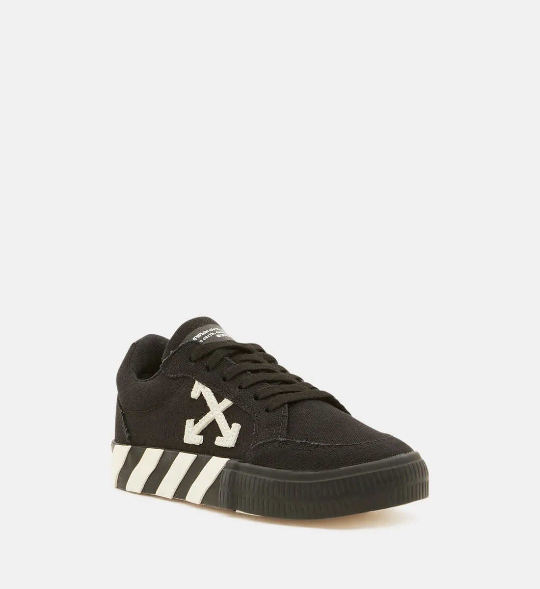 Низкие кеды из вулканизированной ткани Off White, черный — фото 2