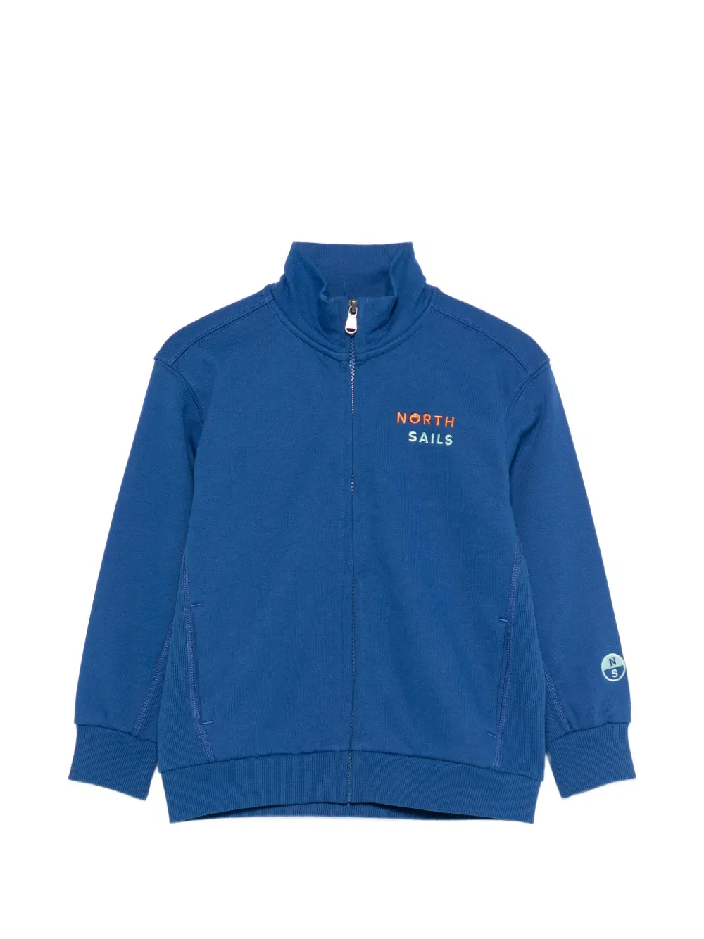 Толстовка на молнии с логотипом North Sails Kids, синий