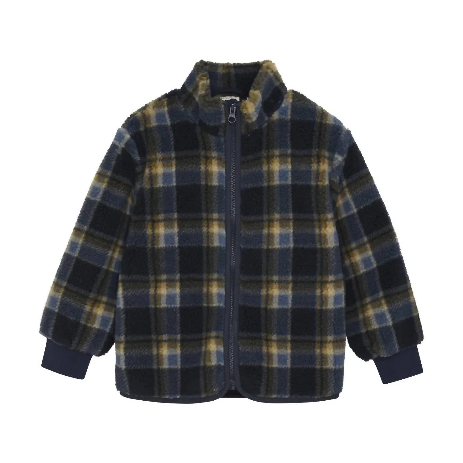 Детская плюшевая куртка в клетку «Парижская ночь» Minymo, Parisian Night Plaid