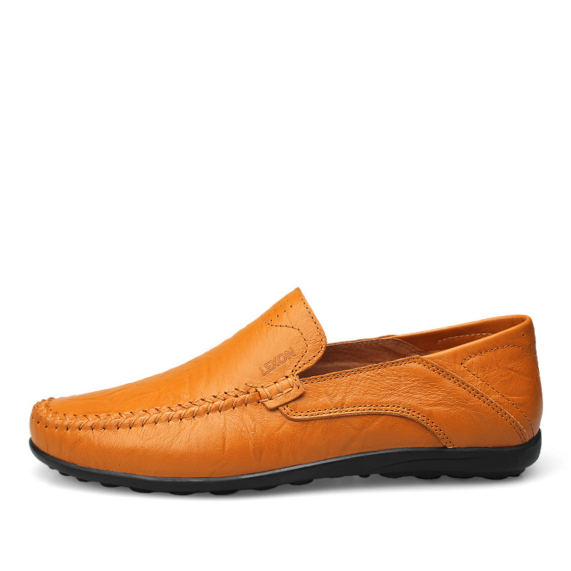 

LEXON Мокасины унисекс черно-синие с желто-коричневым, цвет Yellow Brown