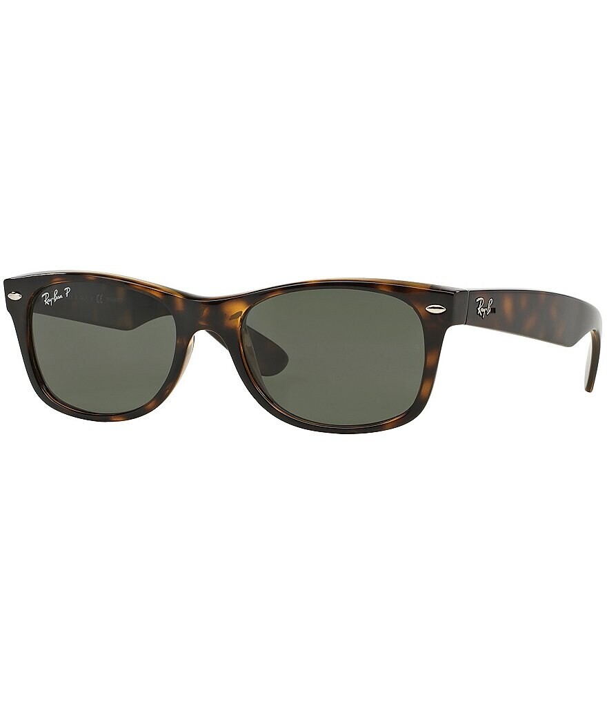 

Большие поляризованные солнцезащитные очки Ray-Ban унисекс Wayfarer, коричневый