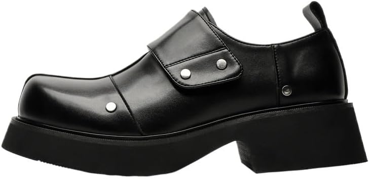 

Мужские кожаные туфли, оксфорды, дерби, лоферы, слипоны, платформа, протекторная подошва, нескользящие, удобные, для вождения, повседневные, деловые Zestrelax, черный