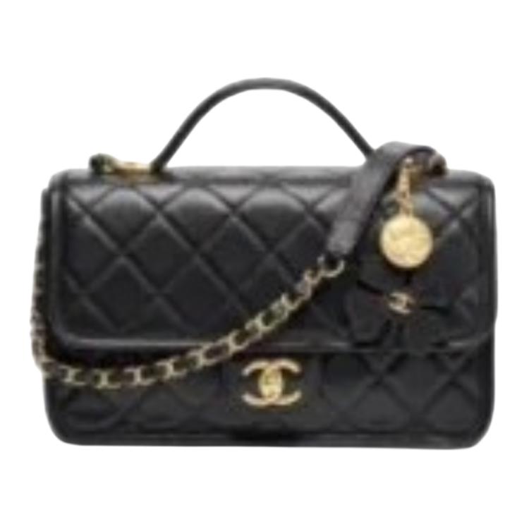 CHANEL Сумка кросс-боди Grain Embossed Shiny Calfskin женская black — фото 2