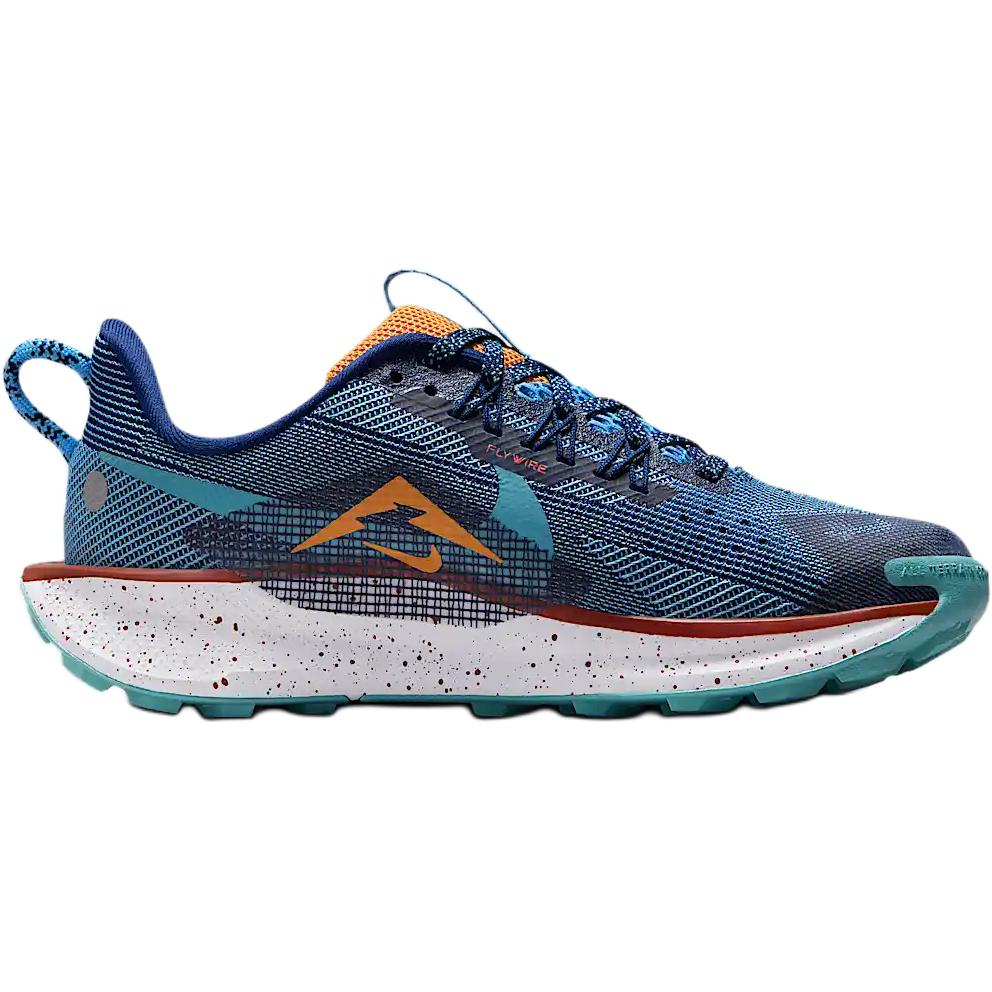 Детские кроссовки Pegasus Trail 5 с низким верхом, устойчивые к истиранию Nike, синий/оранжевый — фото 2